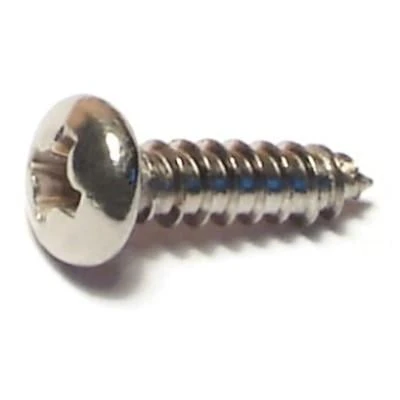 #6 X 1/2 Inch Stainless Steel Phillips Pan Head Sheet Metal Screws - 18-8 Grade