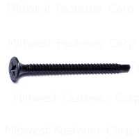 #6-20 X 1-7/8 Black Phosphate Steel Phillips Bugle Self-drilling Screws - 100 Count