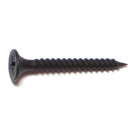#6 X 1-1/4 Black Phosphate Fine Thread Phillips Bugle Head Drywall Screws