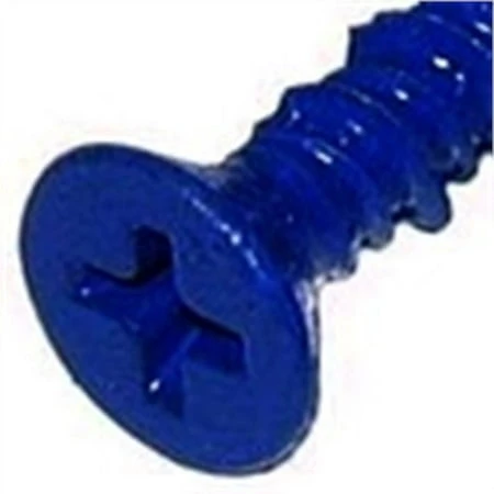 3/16" X 1-3/4" Blue Ruspert Phillips Flat Masonry Screws - 100 Count