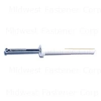 1/4 X 2 Nylon Plastic Round Head Nail Drive Anchors Ndarn-122