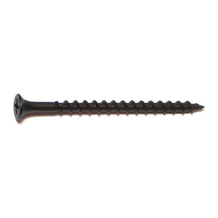 #8 X 2-1/2 Black Phosphate Coarse Phillips Bugle Head Drywall Screws