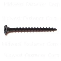 #6 X 2 Black Phosphate Coarse Thread Phillips Bugle Head Drywall Screws