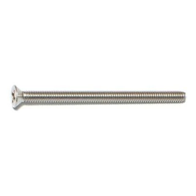 #8-32 X 2-1/2 Stainless Steel Phillips Flat Head Machine Screws - 18-8 Coarse Thread