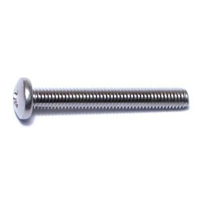 10-32 X 1-1/2 Stainless Steel Phillips Pan Head Machine Screws - 18-8 Fine Thread