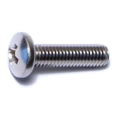 10-32 X 3/4 Stainless Steel Phillips Pan Head Machine Screws - 18-8 Fine Thread