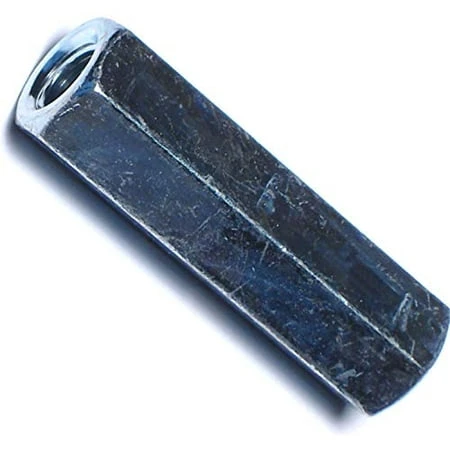 5/16-18 Zinc Coarse Rod Coupling Nuts - 20 Pieces