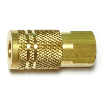 Durable 1/4" Brass Female Coupler for Air Hoses