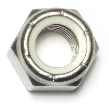 5/8-11 Stainless Steel Coarse Thread Lock Nuts With Nylon Insert - 18-8 Grade