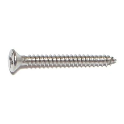 Midwest Fastener 6 X 1-1/4 In. 18-8 Stainless Steel Phillips Flat Head Sheet Metal Screws