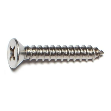 #14 X 1-1/2 Stainless Steel Phillips Flat Head Sheet Metal Screws - 18-8 Grade