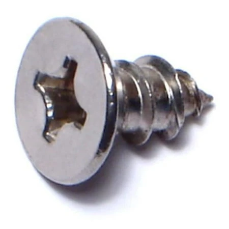 Midwest Fastener 14 X 1/2 In. 18-8 Stainless Steel Phillips Flat Head Sheet Metal Screws