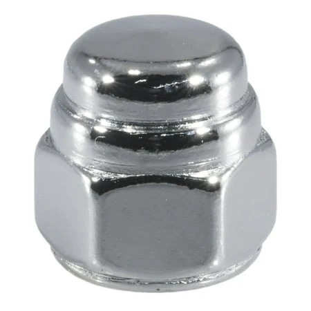 3/8-16 Chrome Plated Steel Coarse Thread Flat Head Acorn Nuts - Durable And Versatile