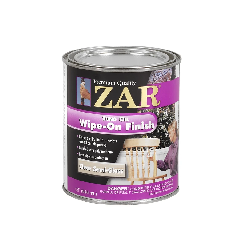 Zar Semi-gloss Clear Tung Oil Finish 1 Quart - Model 20612