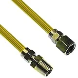 10-1215 72-inch Flexible Gas Dryer Connector Line With 3/8-inch Diameter Fittings