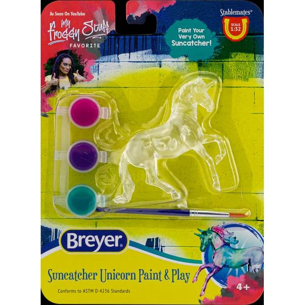 Suncatcher Unicorn Paint & Play - Assorted Colors For Creative Fun