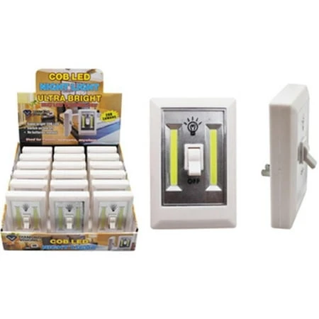 2182335 Plug-in Cob Led Light Switch - White, Versatile And Energy Efficient