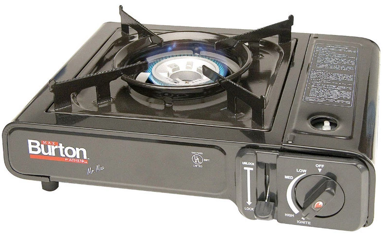 8253 Portable Butane Camping Stove - Table Top Burner For Outdoor Cooking
