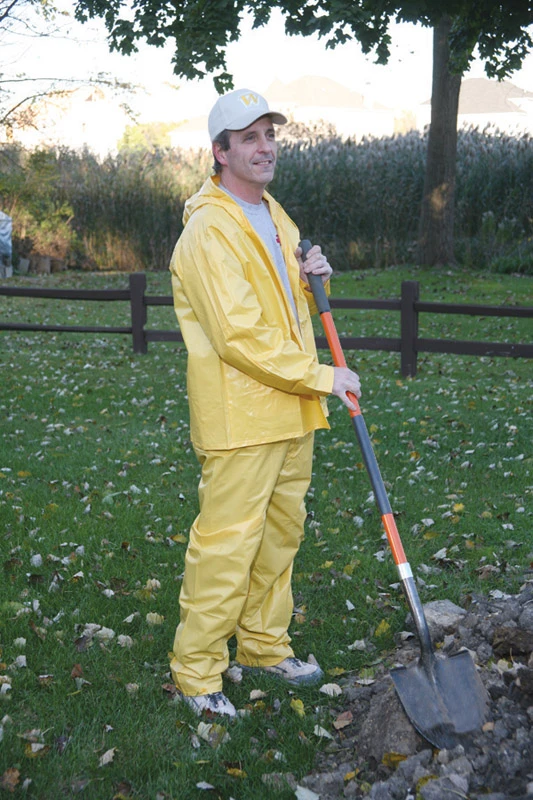 Yellow Vinyl Rain Suit Xxx-large Unisex Waterproof Apparel