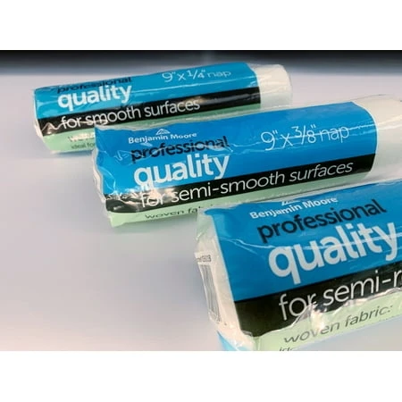 065690018 Professional Quality Paint Roller Cover, 9 Inch, 1/4 Inch Nap