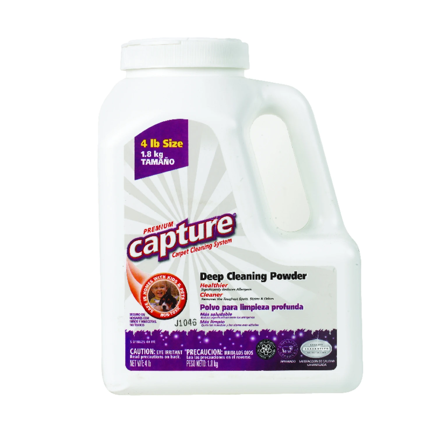 Capture Premium Carpet Cleaner 4 Lb Powder Concentrated - Professional Grade Stain Remover