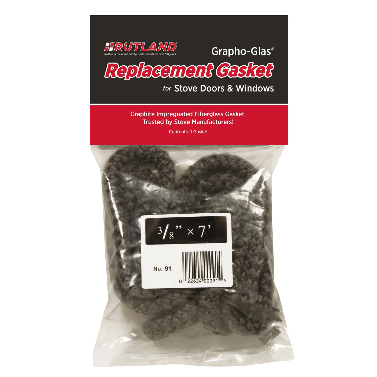 Grapho-glas Fiberglass Rope Gasket 3/8 In. X 84 In.