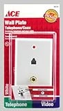 WALLPLATE COAX/PHONE WHT