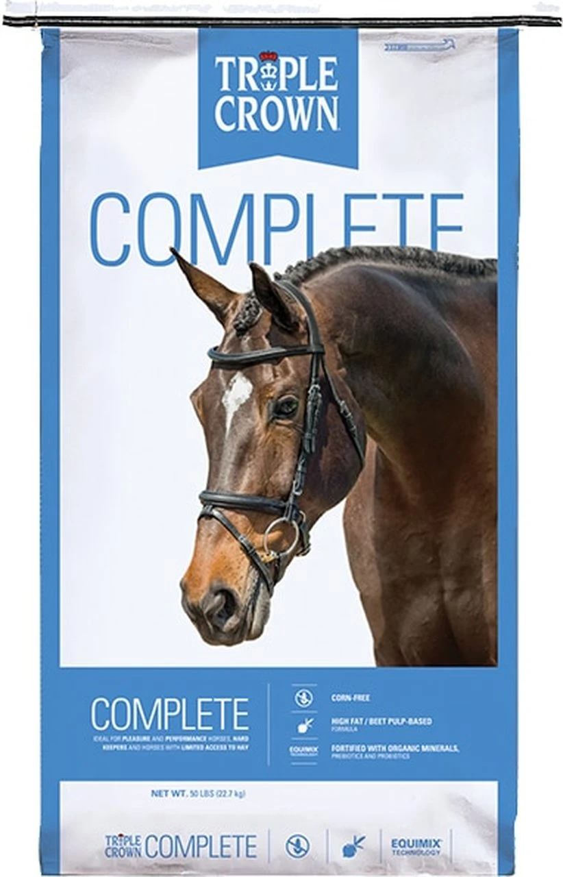 Complete Textured Horse Feed, 50 Lb - High Fiber Formula For Performance Horses