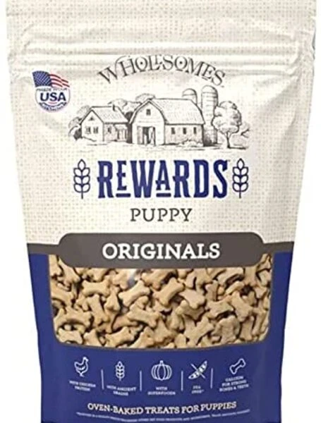 Wholesomes Rewards Puppy Originals Dog Biscuit Treats, 2 Pounds, Grain-free