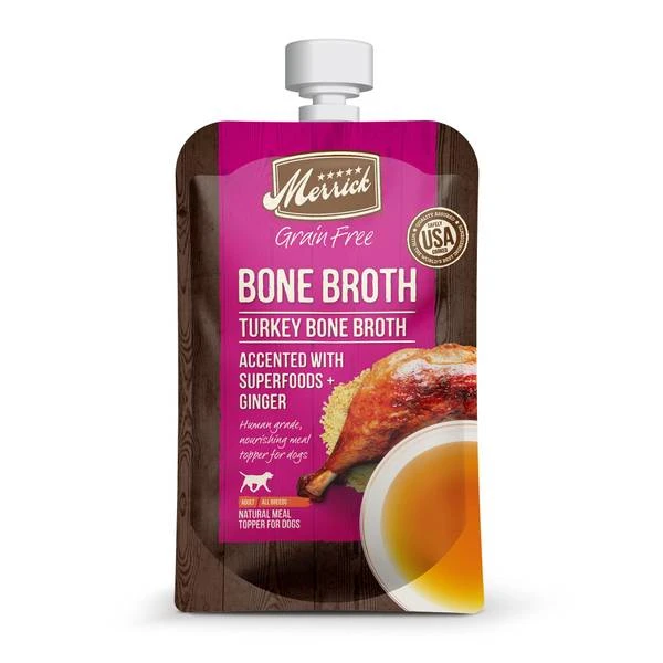 Grain Free Turkey Bone Broth Wet Dog Food, 7 Ounce Can