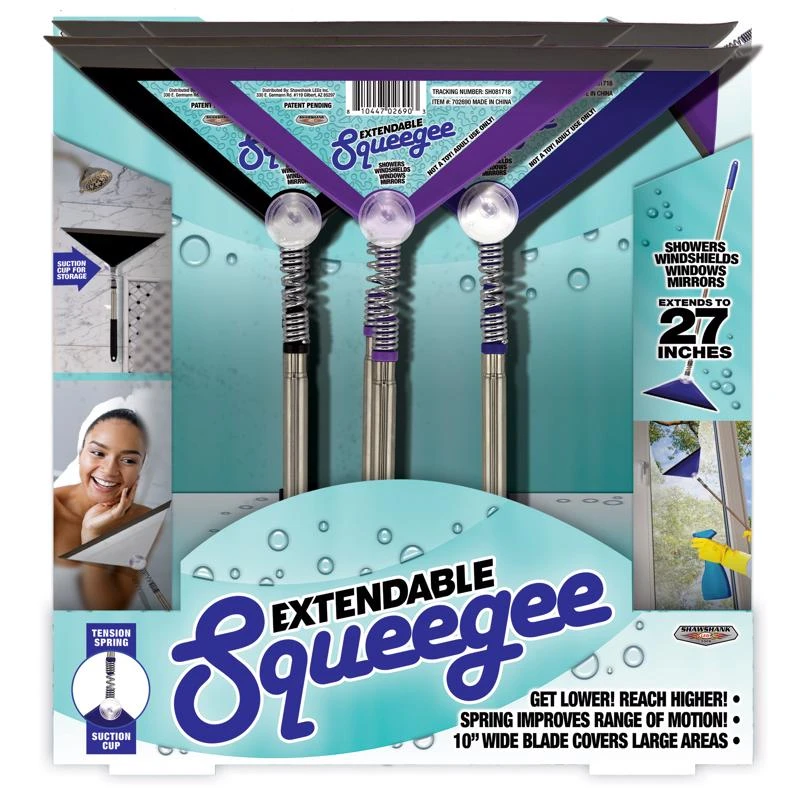 10 In. Stainless Steel Squeegee With Telescoping Handle