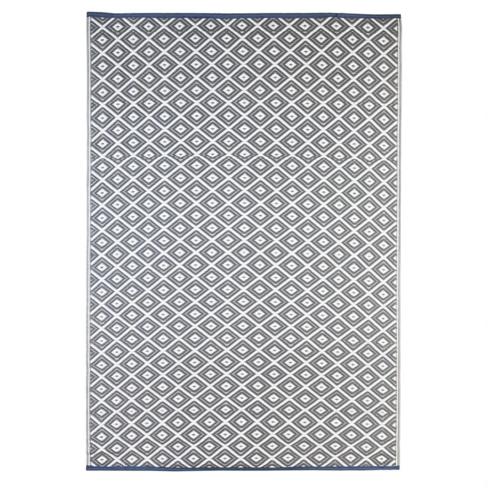 Grey Diamond 4 Ft. X 6 Ft. Reversible Indoor/outdoor Area Rug