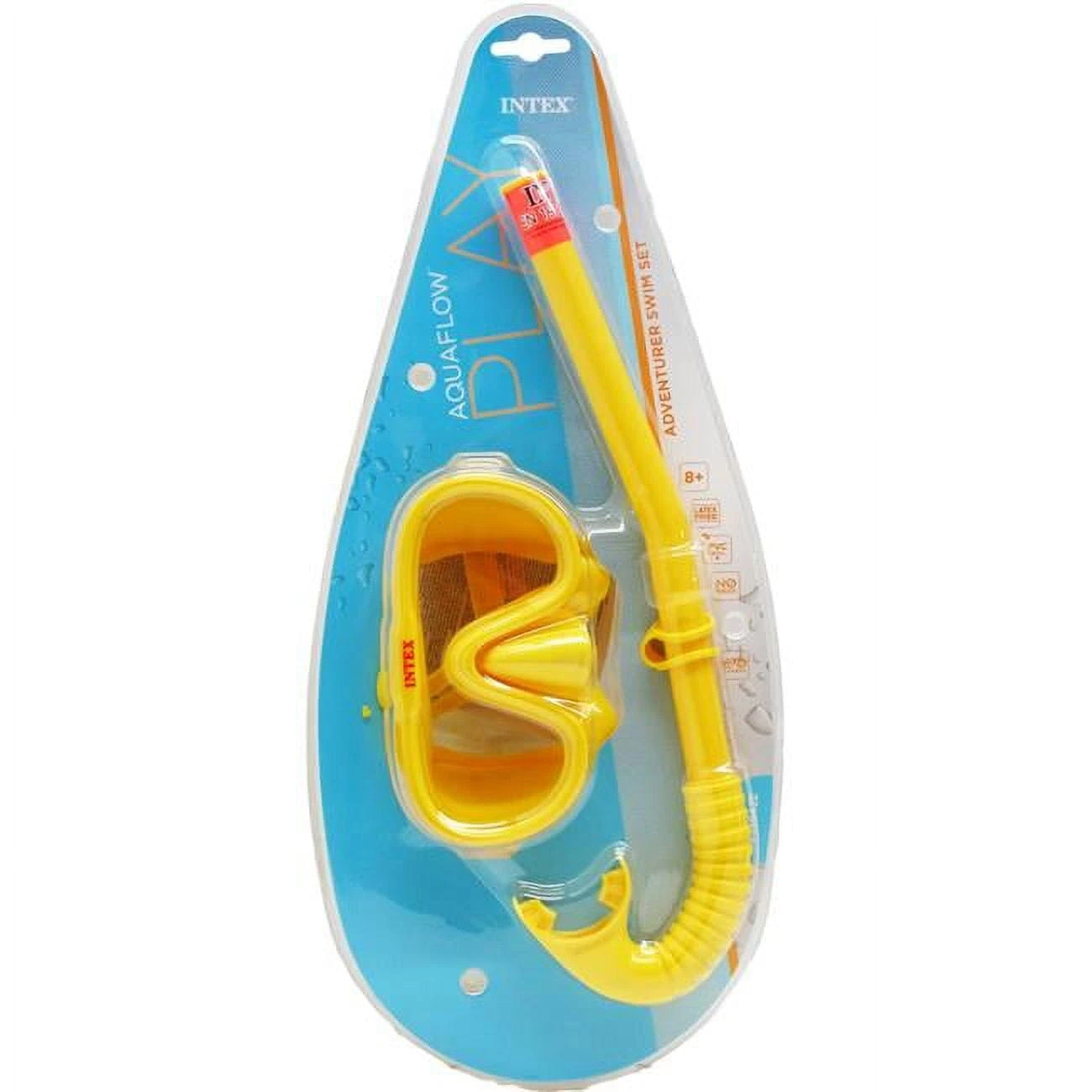 Adventurer 14.5 In. Pool Snorkel & 6.5 In. Mask Play Set For Ages 8+