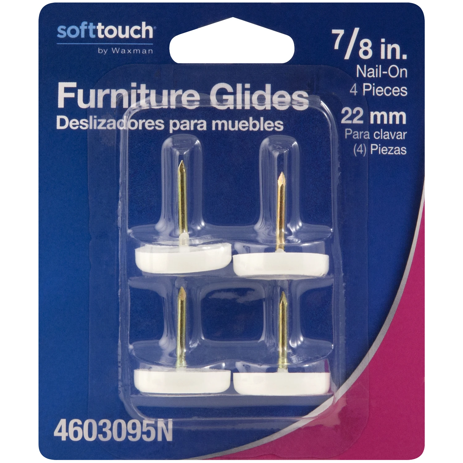 Waxman HDPE Non-Swivel Furniture Glides