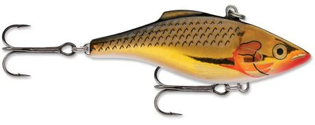 Rattlin' Fishing Lure 2-3/4 Inch Silver Gold Color