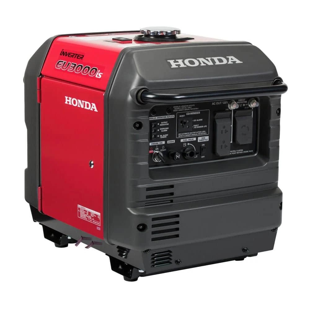 3000-watt Super Quiet Electric Inverter Generator With Recoil Start And 30 Amp Outlet