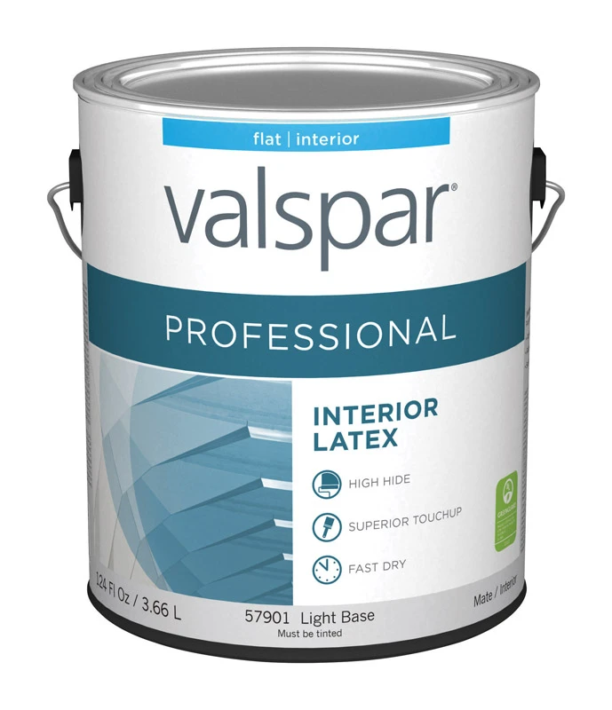 Professional Flat Tintable Light Base Acrylic Latex Paint 1 Gallon