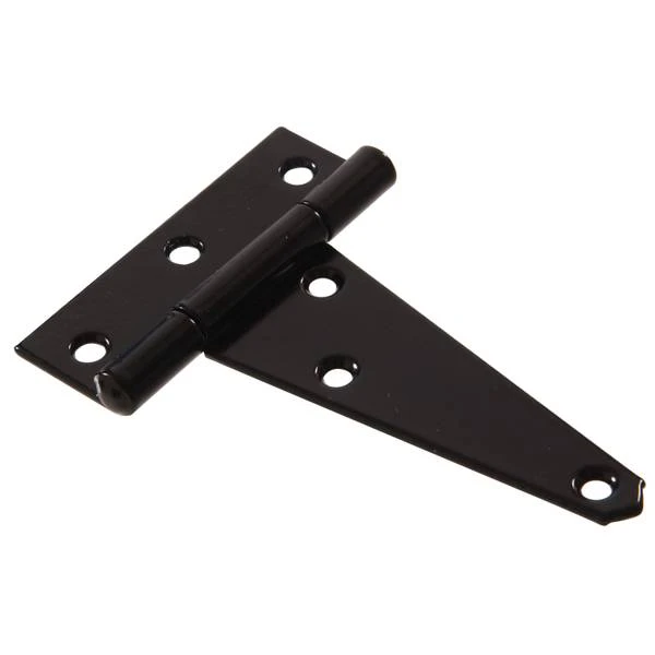 8 Inch Black Broad Heavy Duty T-hinges For Doors And Gates