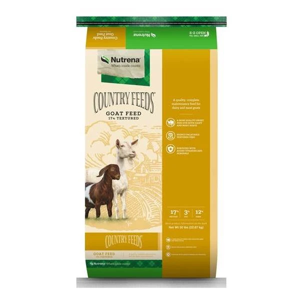 40 Lb 17% Textured Country Dairy Goat Feed - Premium Nutrition