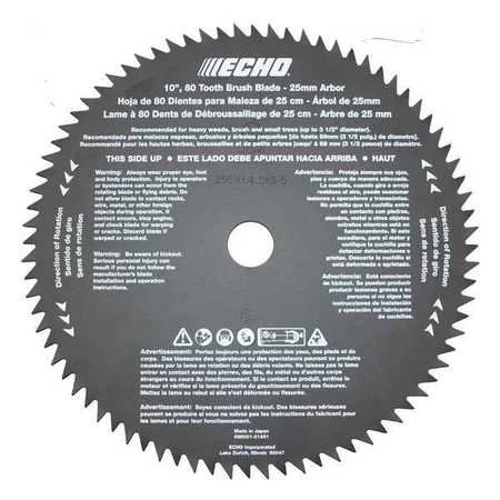 80 Tooth 10 Inch Circular Saw Blade For Trimmers & Brushcutters - Model 69500121431