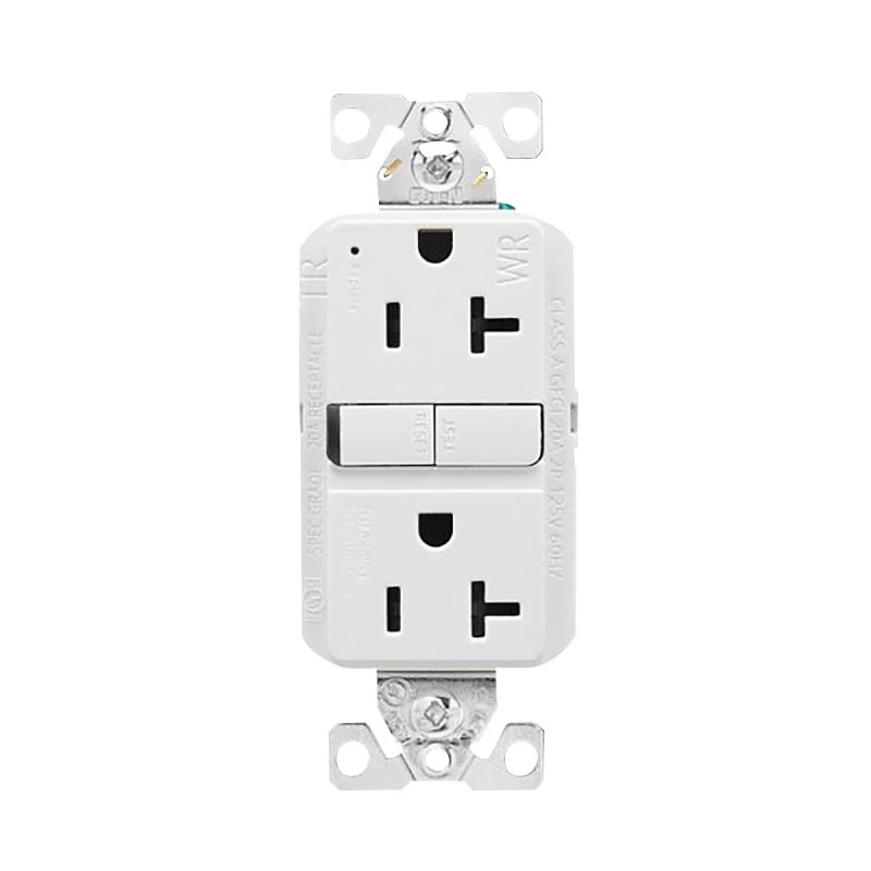 Eaton Tamper-resistant Gfci Receptacle, 20 Amp, 125 Volt, White, Model Twrgf20w
