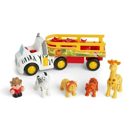 Animal Adventure Truck With Sounds And 4 Poseable Animals For Children 12 Months And Up