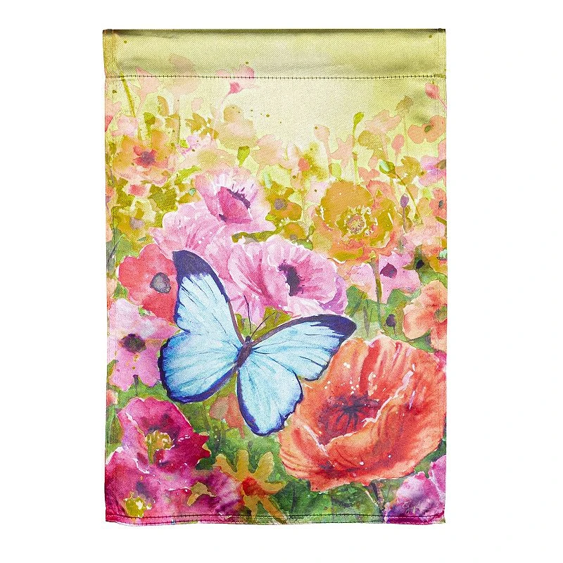 BUTTERFLY SUNSET GARDEN FLAG
