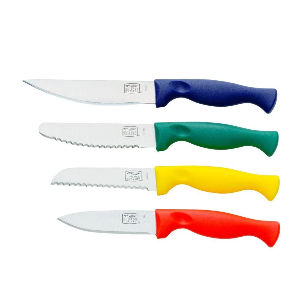 4-piece Paring And Utility Knife Set By Chicago Cutlery - Precision Blades