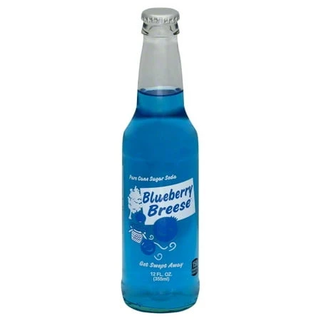 Blueberry Breese Soda, 12 Ounce Bottle