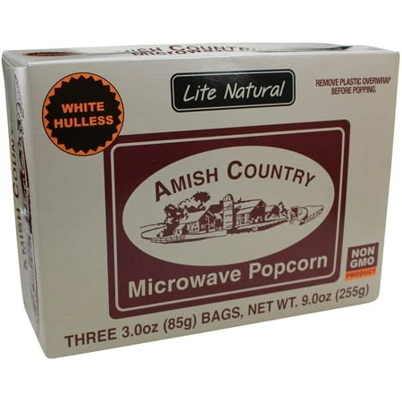 Lite Natural Microwave Popcorn Bags - Gluten Free, Non Gmo, 3 Count