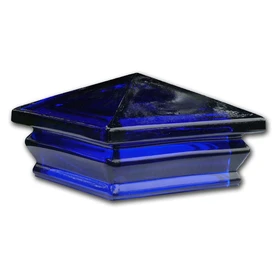 Blue Post Cap - 4-in X 4-in Common Size, 5.0625-in X 5.0625-in Actual Size