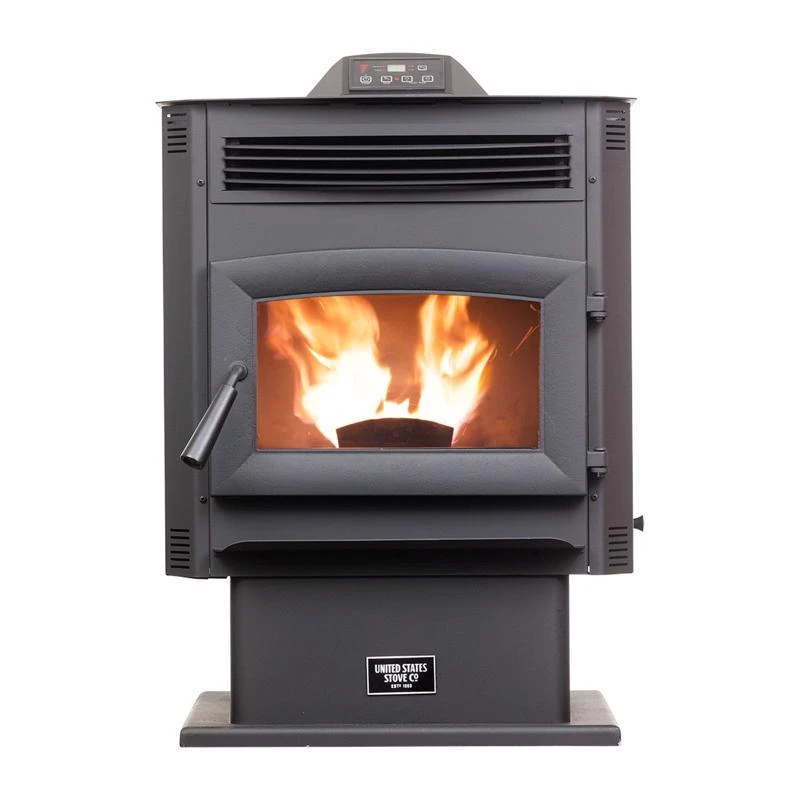 Epa Certified 1700 Sq Ft Pedestal Wood Pellet Stove With 90 Lb Hopper Capacity