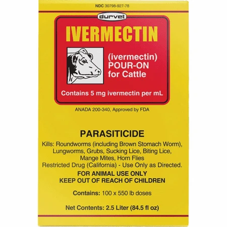 2.5LITER IVERMECTIN DURVET POUR
