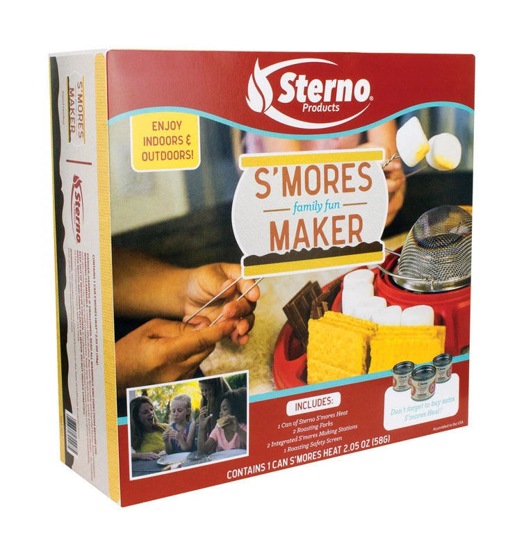 Sterno S'MORES MAKER Red Campfire Kit 14.00 in. H x 14.00 in. W x 3.37 in. L 1 pk